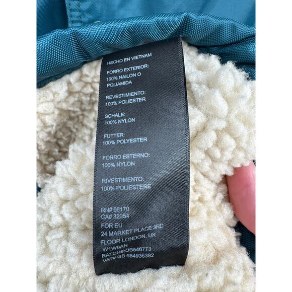 Urban Outfitters Sherpa Lined Long Parka Jacket Men's Small Green Hooded - Picture 9 of 12